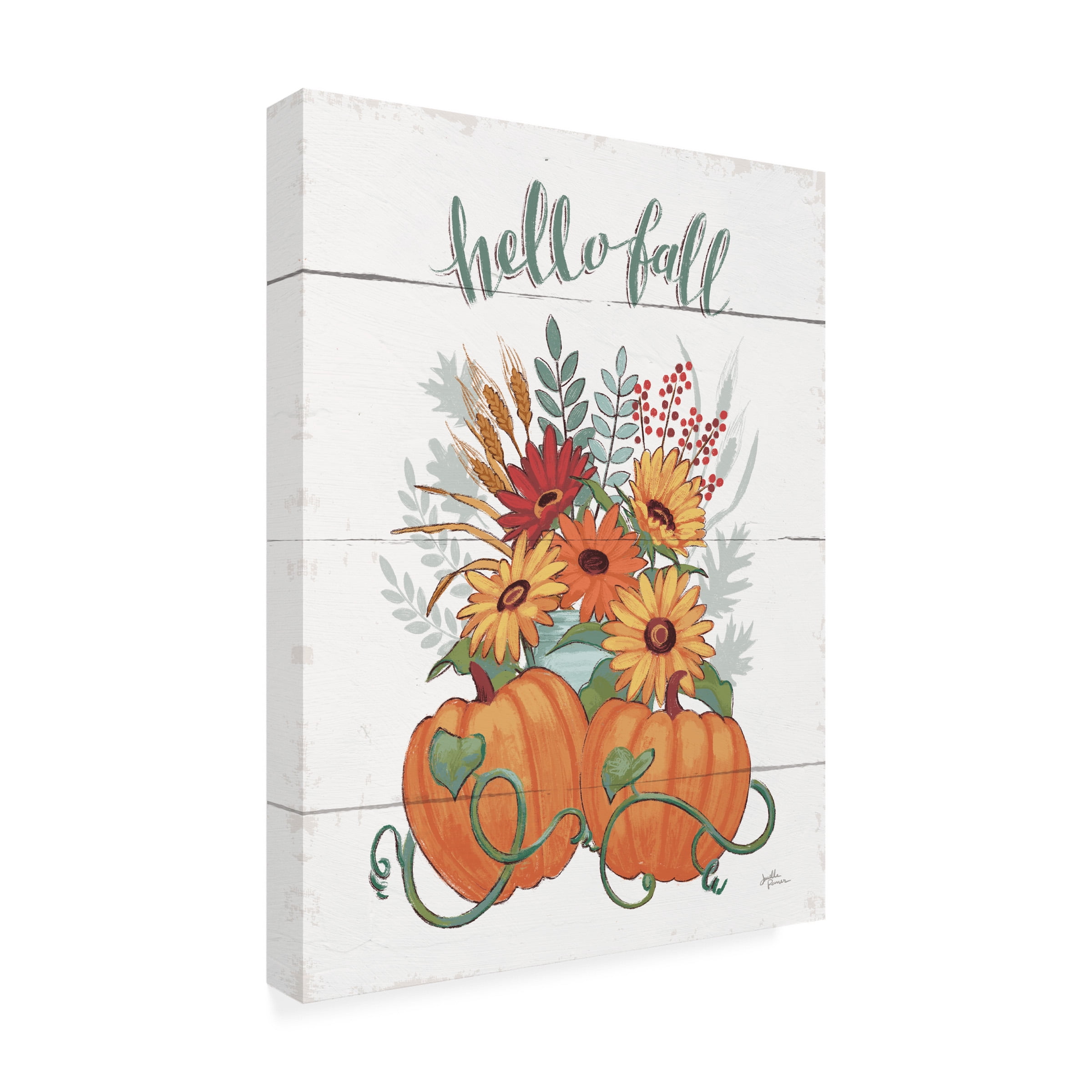 Janelle Penner 'Fall Fun II' Outdoor Canvas 24x24