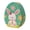 C, variant on Decorative Rabbit Flat Egg Shaped Tinplate Box Festive Children'S Gift Box Candy Box Desktop Ornament Easter Decorations