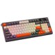 thumbnail image 4 of Teclado mecánico ruso ergonómico universal de 38,5 x 14,5 cm con teclas PBT negro naranja, 4 of 9