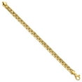 thumbnail image 4 of Auriga Fine Jewelry 14K Yellow Gold Polished Bracelet 7.5inch for Women, 4 of 5