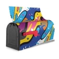 thumbnail image 3 of Naloa Abstract Color Splash Mailbox Covers Magnetic Post Box Cover Post Letter Box Cover Garden Decor-25.5x21 in, 3 of 8