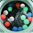 VFVFD 2/6pcs Colorful AntiRolling Reusable Laundry Dryer Balls
