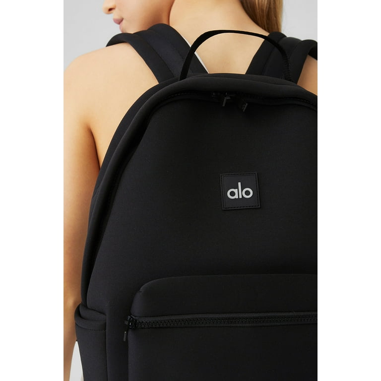 alo yoga 大人気　リュック　黒　ブラック Alo Yoga Stow Backpack in Black Neoprene with Detachable Pouch