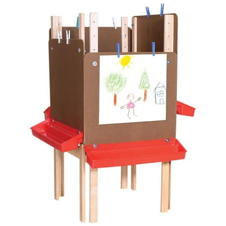 makey makey bongos , packit cooler , hello kitty projection alarm clock, free educational games download for kids, Wood Designs 19123 - Art Workspace For 4 Students With Acrylic
