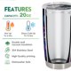 thumbnail image 3 of Vaso Travel Mug Oasisdream de 600 ml con estampado de saxofón, 3 of 6