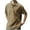 Khaki, variant on Men Loose Shirts Collared Buttons Neck Short Sleeve Golf Shirt Causal Solid Color Tee with Pockets