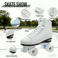 thumbnail image 4 of JZY Quad Roller Skates with Light-Up Wheels,High-Top Design for Women, Men & Teens, 4 of 7