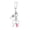 Pink, variant on Ruanlalo Keychain Stretchable Flexible Keyring with Lobster Clasp Pen Holder Lightweight Compact Stainless Steel Silicone Key Chain
