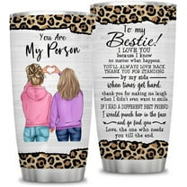 Friend Gifts for Women,20 oz You Are My Person Tumbler Cups with Lid, Stainless Steel, Double Wall, To my Bestie Insulated Tumblers Travel Coffee Mug, Birthday Christmas Gifts For Her