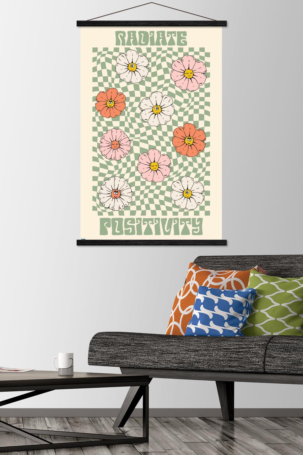Radiate Positivity Wall Poster with Magnetic Frame, 22.375" x 34"