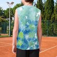thumbnail image 4 of Ruyang Boys Tie-dyed T Shirts Summer Baggy Crewneck Sleeveless Camisoles Kids Gym Fitness Quick Dry Training Tank Tops, 4 of 5