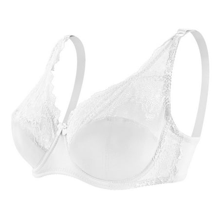 COMOREBI Bras for Women Plus Size Everyday Womens Solid Lace Lingerie Bras Underwear Bralette Bras Comfort Bra Savings Clearance