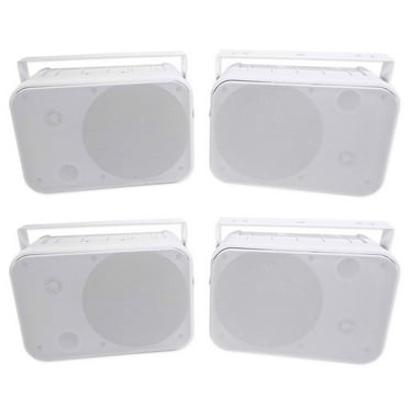 (4) Rockville HP65S-8 6.5" Outdoor/Indoor Home Theater Speakers Swivel Brackets