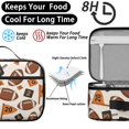 thumbnail image 4 of Football Flag Orange Pattern Insulated Lunch Bag Teens,Bento School Lunch Bag for Teens for Work,Picnic or Travel 10.6x7.7x4.3 Inches,12 Can Capacity, 4 of 6