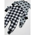 thumbnail image 4 of Yoga Sprout Baby Boy Fleece Zipper Sleep and Play 2pk, Bear, 6-9 Months, 4 of 4