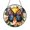 Acrylic 3.5 Inch, variant on Floral Butterfly Sunset Stained Glass Suncatcher, Window Hanging Cheerful Decor