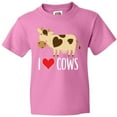 thumbnail image 3 of Inktastic I Love Cows Dairy Farmer Youth T-Shirt, 3 of 5