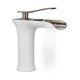 thumbnail image 5 of Grifo de lavabo de un solo orificio y una sola manija para agua fría y caliente, grifo de baño en cascada de latón, 5 of 8