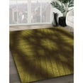 thumbnail image 3 of Ahgly Company Tapis Rond Lavable en Machine Intérieur Transitionnel Jaune Foncé Vert, 6 Pieds Rond, 3 of 7