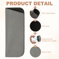 thumbnail image 3 of 4Pcs Estuches Suaves para Gafas, Estuche de Gafas de Cuero Portátil para Hombres y Mujeres (Gris), 3 of 7