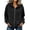 Black 0924 hoodies for women, variant on Women's Full Zip up Jacket Plus Size Corduroy Hoodies Trendy Loose Fit Hooded Sweatshirts Outwear with Pocket Pink XL