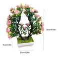thumbnail image 3 of SSZMDLB under $5 Simulation Potted Flowers Artificial Plants, Plastic Flower Bonsai with Realistic Design, Living Room Dining Table Decor, Coffee Table Centerpiece for Home Office Decor, 3 of 6