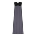thumbnail image 5 of ITSAME Women's Maxi Dress, Sexy Cross Neck Solid Color Sleeveless Summer Casual Flowy Long Dresses Gray 2XL, 5 of 8
