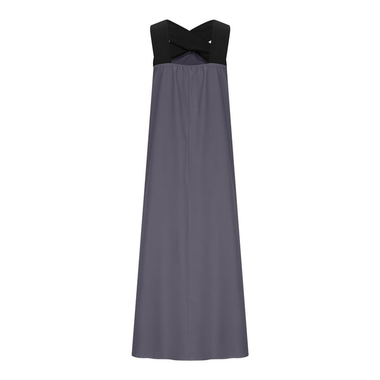 chinese dress ladies Grey Printed Maxi Dress | Trendy Women's Clothing main image 1