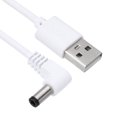 thumbnail image 4 of Unique Bargains Câble d'Alimentation USB vers DC 5 Pieds 5.5x2.1mm, 2 Pcs Adaptateur Fil Connecteur Cordon de Charge, Blanc, 4 of 5