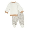 thumbnail image 2 of Duck Duck Goose Baby Boys Plush Fleece Outfit Set, 2-Piece, 2 of 3