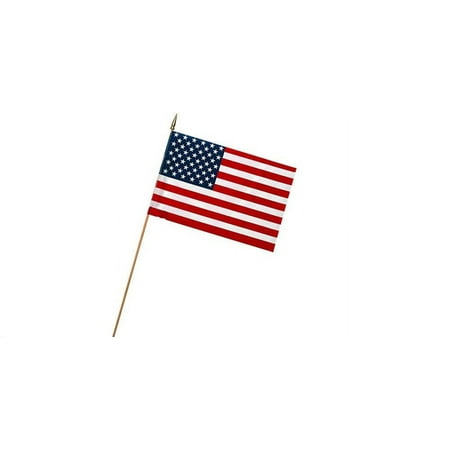 UPC: 0093581900029 | Valley Forge 12 In. x 18 In. Polycotton Stick American Flag USE12D Pack of 48