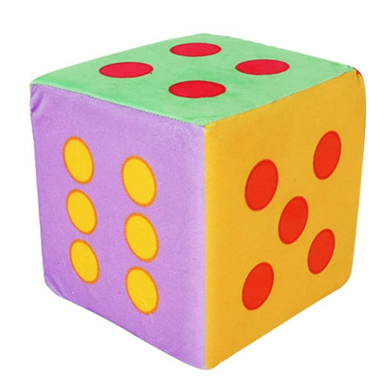 Cotiny 2-Pack 6 Inch Giant Foam Dice - Soft Squishy Square Dice For Family Games, Casino Parties & Teaching (Color Set 1)