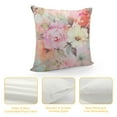 thumbnail image 4 of Chilfamy  Romantic Pink Teal Watercolor Chic Floral Pattern Throw Pillow Covers Sofa Pillowcase Car Square Throw Pillowcases Home Decoration, 4 of 5