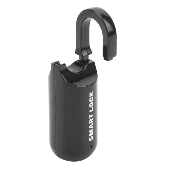 Candado Inteligente con Huella Digital Recargable Negro para Casillero, Equipaje y Gimnasio