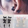 thumbnail image 7 of SmartBy Earrings Cartoon Animal Shape Polymer Clay Handmade Ear Studs for Party, 7 of 7