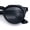 All Black, variant on SA106 Geometric Bevel Horn Rim Polarized Sunglasses Hipster UV400 TAC Lenses / All Black