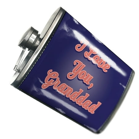 

NEONBLOND Flask I Love You Granddad Father s Day Classic Red White and Blue