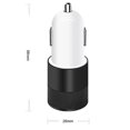 thumbnail image 4 of Sidaley 2.1A 1A Aleación 2 puertos USB de coche USB dual de carga inteligente universal para para teléfono móvil Android Electrónica Negro+Blanco, 4 of 6