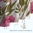 thumbnail image 6 of Pioneer Flower Floral Print Pattern Shower Curtain 84"x72" ,Bathroom Decorative Shower Curtains Set with 12 Hooks,Modern Waterproof Washable Shower Curtain, 6 of 6