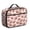 Football Bow Pink, variant on Football Outline Orange Pattern Insulated Lunch Bag Teens,Bento School Lunch Bag for Teens for Work,Picnic or Travel 10.6x7.7x4.3 Inches,12 Can Capacity