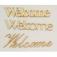 thumbnail image 2 of 1 Pc, 7.5" X 2.25" Script & Unfinished Welded Word Welcome For Home & Events Decor, 2 of 3