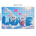 thumbnail image 2 of Valentine's Day Puzzle LOVE Series Cartoon Puzzles Fun Couple Warming Activity Home Decor Wall Hanging-A, 2 of 3