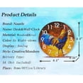 thumbnail image 2 of Dreamtimes Rural Rooster Round Wall Clock, 10 Inch Battery Operated Quartz Analog Quiet Desk Clock for Home,Kitchen,Office,School,Cafe, 2 of 5