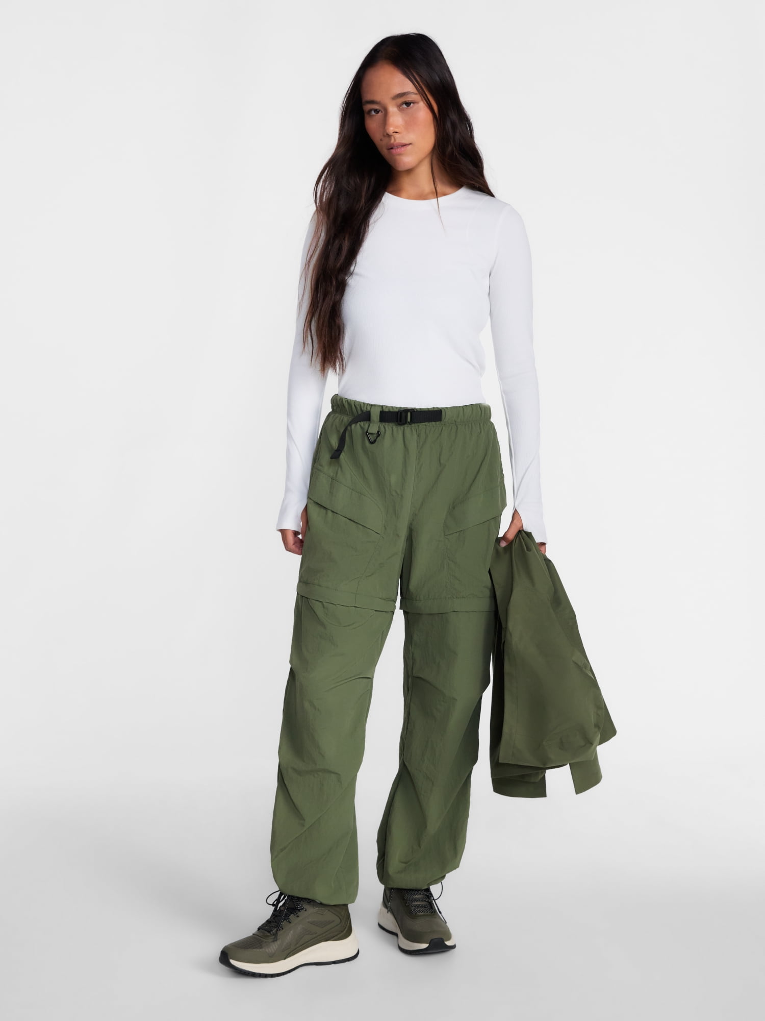 Ozark Trail Women's and Women's Plus Convertible Outdoor Cargo Pants, Sizes S-3X