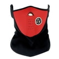 thumbnail image 1 of Cubrebocas transpirable con protección solar, cómodo y bufanda para el cuello para ciclismo, color rojo, 1 of 12