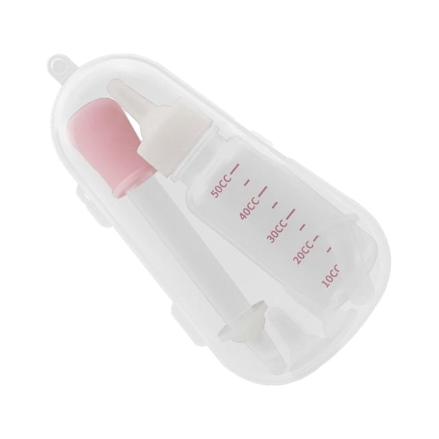 keepw Silicone Pet Nursing Bottle Kit Heating-Resistant Waterproof Replacement Pets Nipples Nursing Syringes for Kittens Type 1