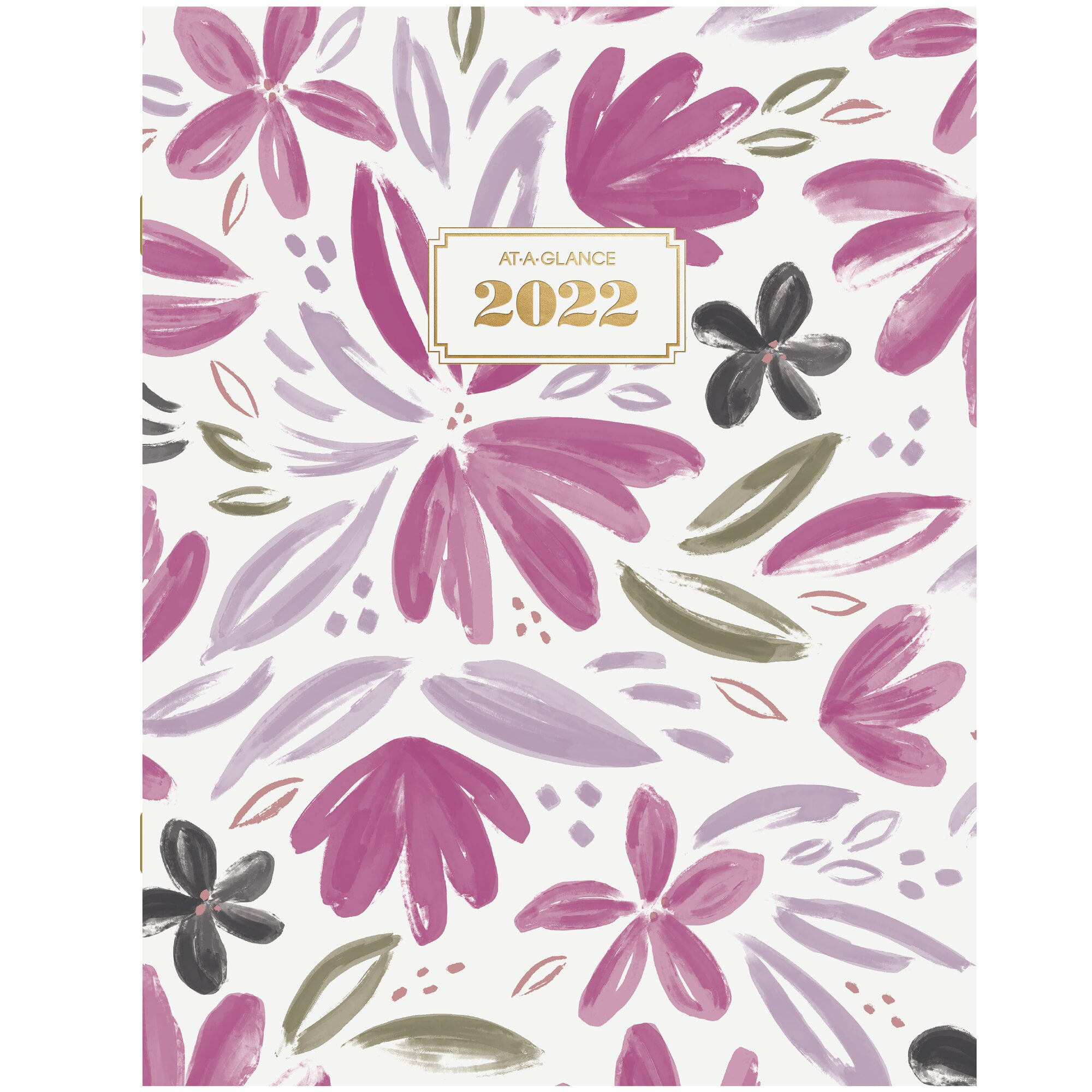 3-1/2 x 6 2 Year Monthly Planner 2022-2023 Pocket Calendar by AT-A-GLANCE BADGE Floral Pocket Size 1565F-021