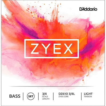 D Addario Zyex Bass String Set 3/4 Scale Light Tension