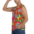 thumbnail image 3 of Disketp Vector Mexican Otomi Style Bright Sleeveless Tshirts For Men, Muscle Shirts For Men Dry Fit Tank Top-Small, 3 of 8