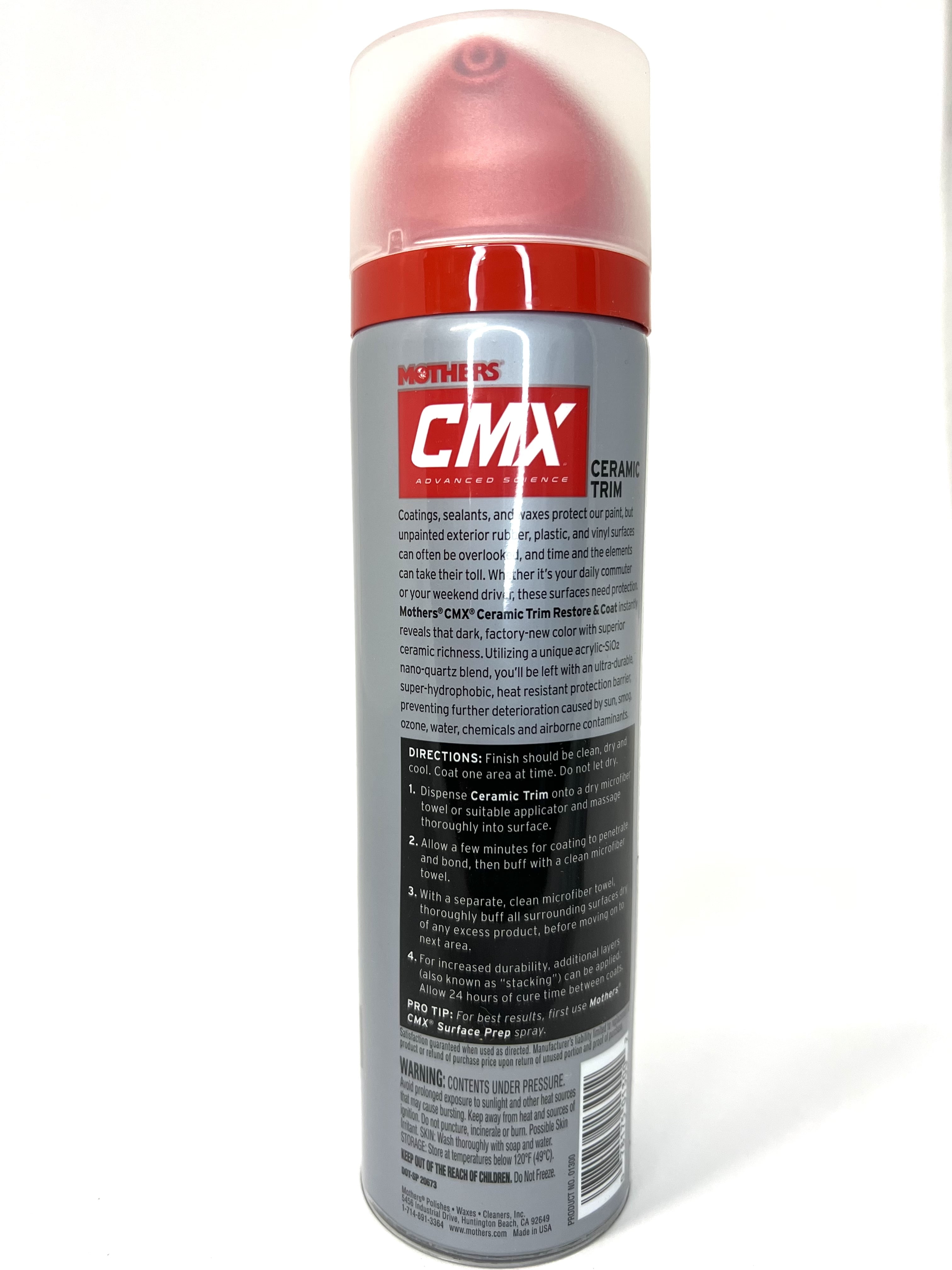 Mother's 01300/155200 CMX Ceramic Trim & Restore 6.7 oz. and Mother's Microfiber Ultra-Soft Polishing Cloth (2 Items)